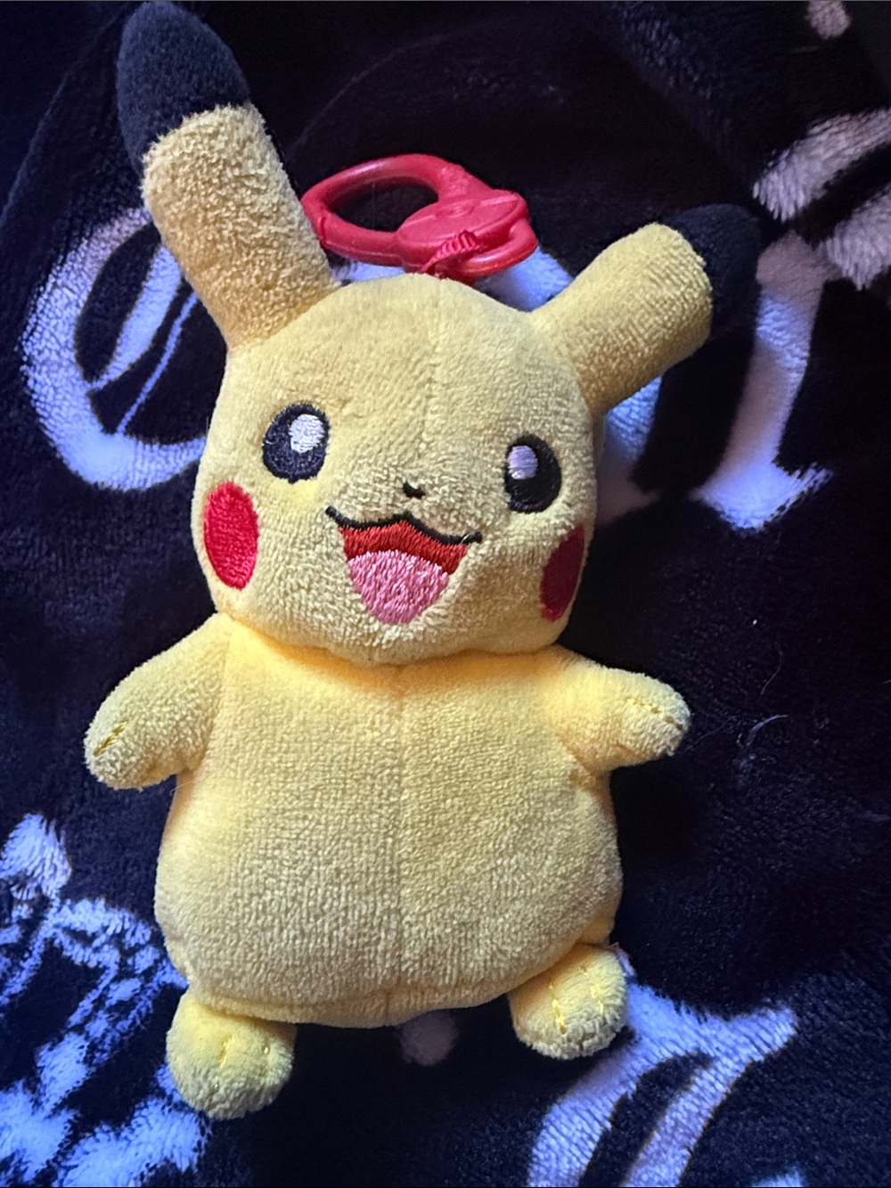 Pokemon Pikachu Plush Key Clip - (A little dirty just needs washed)